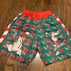 Lax for hope Christmas boys lacrosse shorts